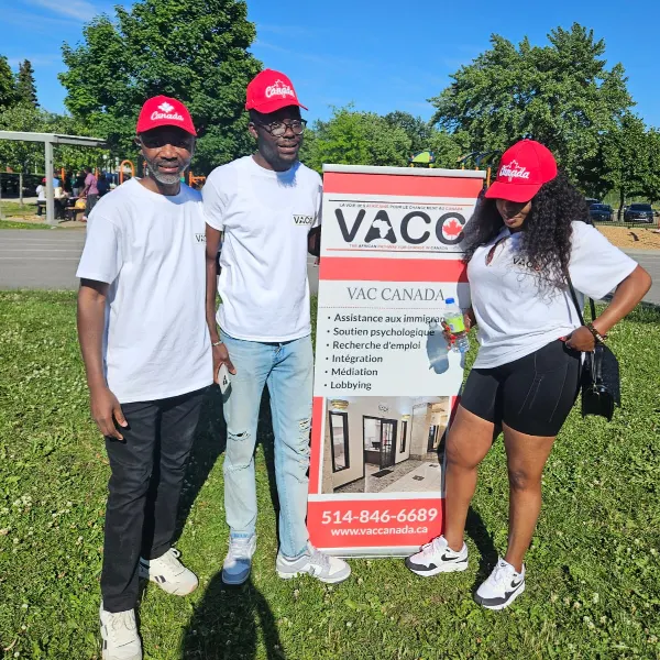 Des membres de VAC Canada réunis lors d’une activité en plein air