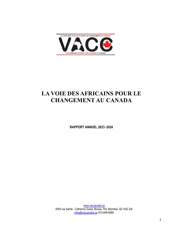 Couverture du rapport annuel 2023–2024